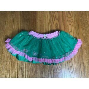 Hello Kitty Sanrio Green Pink Tutu Princess Tulle Toddler Skirt 3T